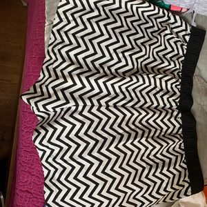 Black and White Chevron Shorts